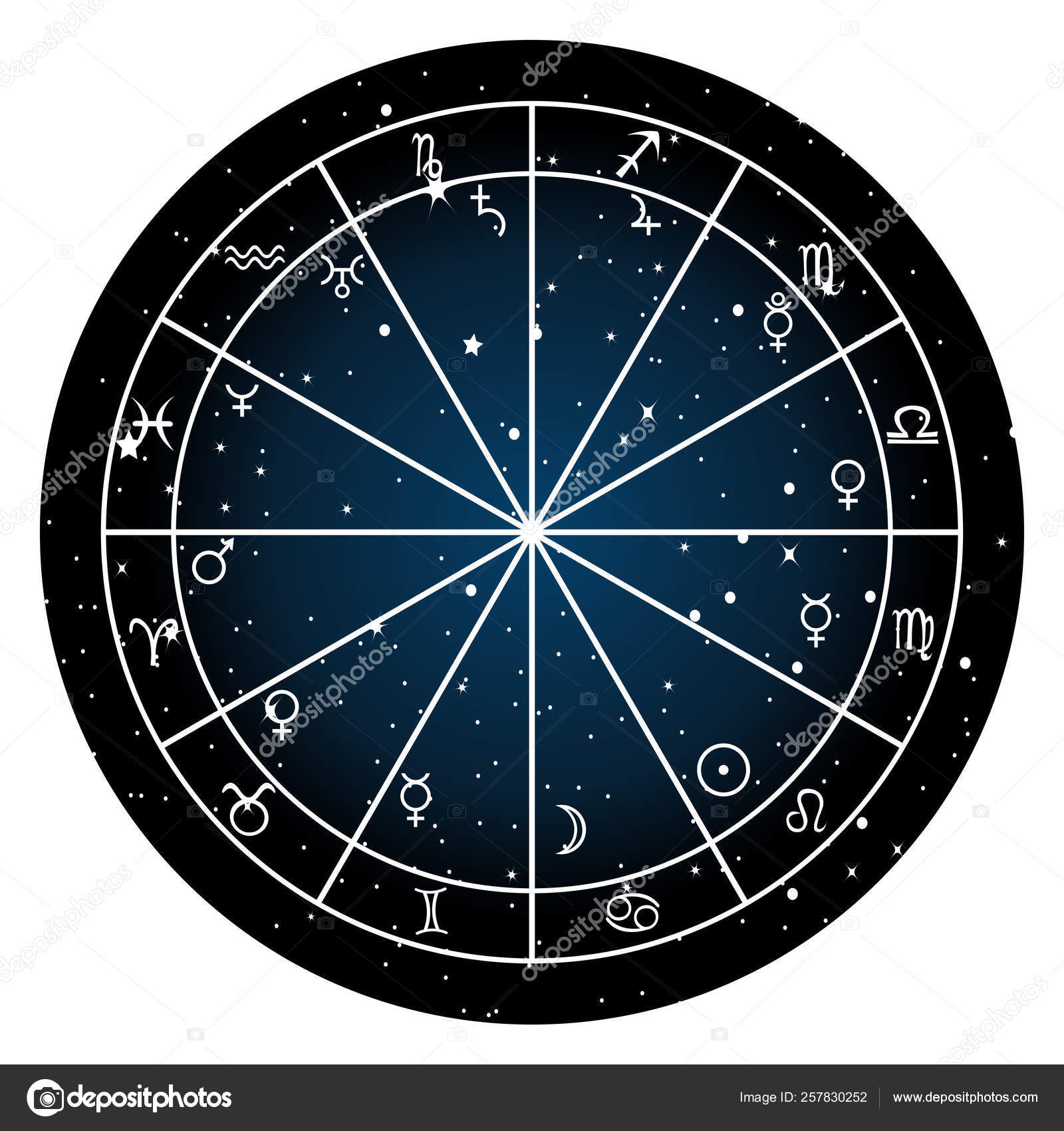 Zodiac Sign Natal Chart