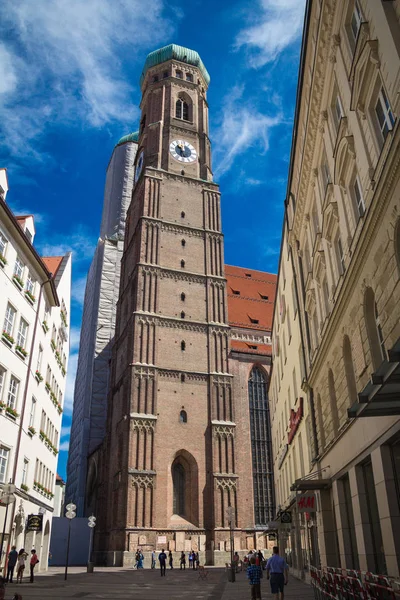 Frauenkirche Główny Kościół Monachium — Zdjęcie stockowe