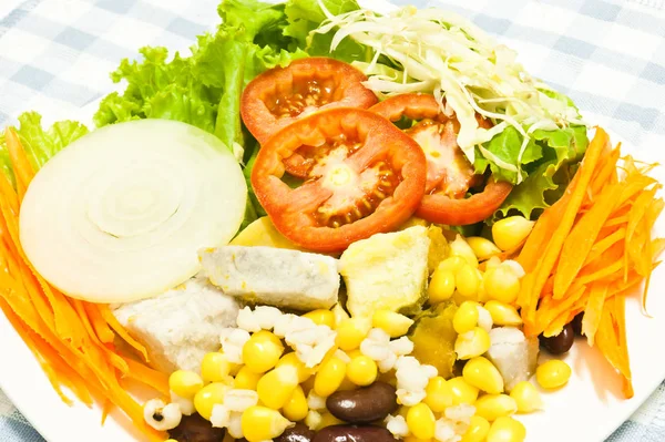 Ensalada Alimento Natural Para Vegetarianos — Foto de Stock