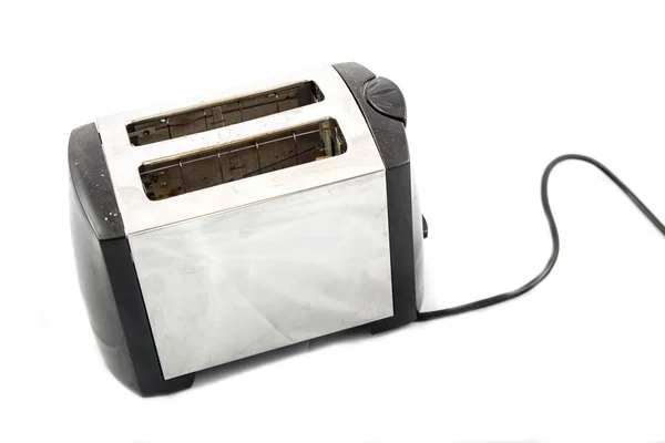 在白色背景下电动烤面包机 — 图库照片