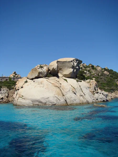 Krajobraz Archipelagu Maddalena Grupa Wysp Cieśni Bonifacio Między Korsyką Północno — Zdjęcie stockowe