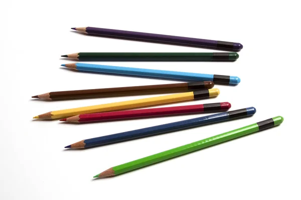 Kolorowe Ołówki Bliska — Zdjęcie stockowe