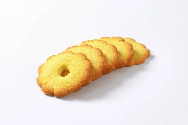 Canestrelli Biscoitos Forma Flor Italianos Com Sabor Delicado Baunilha — Fotografia de Stock