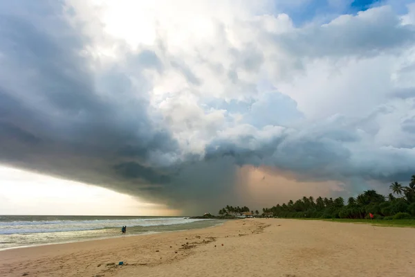 Ahungalla Beach Sri Lanka Asia Weather Storm Sunset Beach Ahungalla — Stock Photo, Image