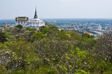 beautiful view of the hill Khao Khlang and a part of the king's palace clipart