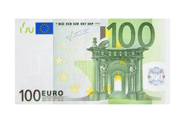 Blízka Fotografie 100 Euro Note — Stock fotografie