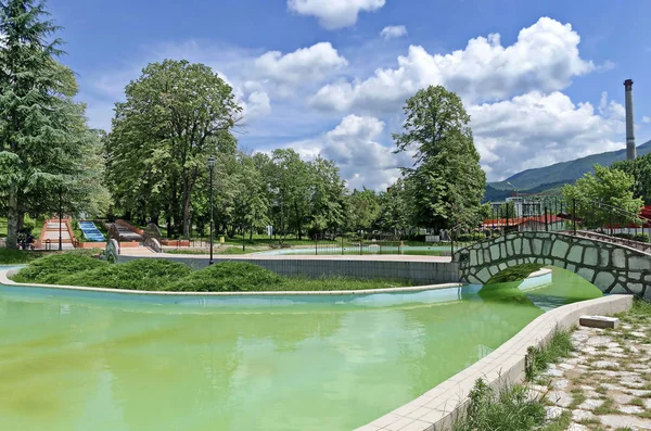 Partie Des Jardins Publics Pont Étang — Photo