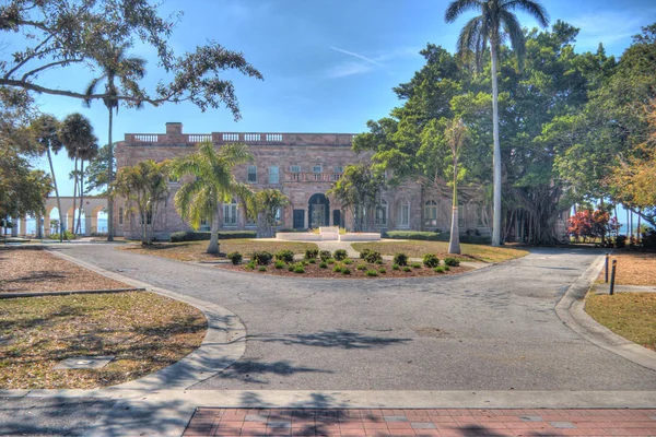 Vista Frontale Del Ritiro Invernale Charles Edith Ringling Sarasota Florida — Foto Stock