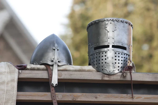 Szép Középkori Helment Integritását Ókori Gladiátor — Stock Fotó