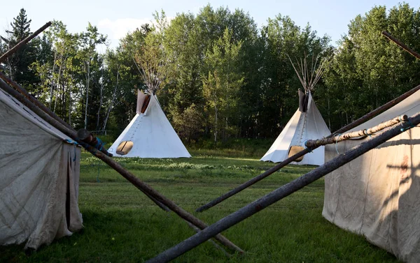 Prima Nazione Teepee Ronge Saskatchewan Canada — Foto Stock