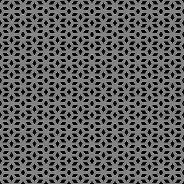 Bezproblémová Textura Ozdobného Stříbrného Vzorku Černém — Stock fotografie