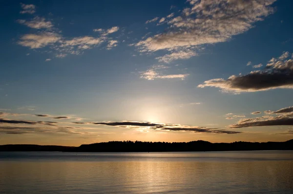 オスロフィヨルドの夕日 ノルウェー — ストック写真