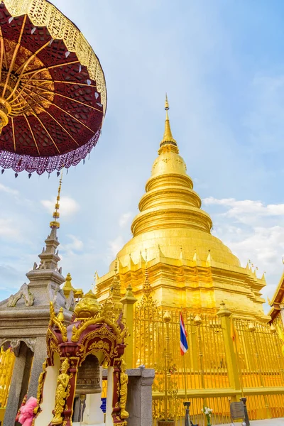 Wat Phra Ese Templo Hariphunchai Lamphun Tailandia — Foto de Stock