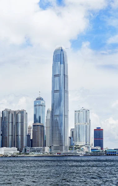 Edifícios Modernos Hong Kong Distrito Financeiro — Fotografia de Stock