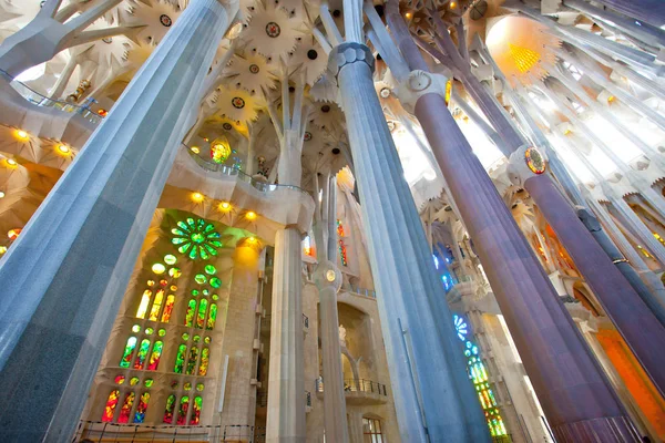 Barcelona Španělsko Června Sagrada Familia Katedrála Navržená Gaudi Která Staví — Stock fotografie
