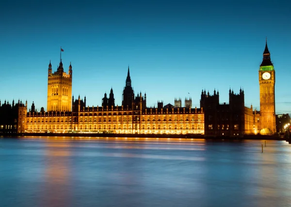 Big Ben Houses Parliament Schemering Londen Verenigd Koninkrijk — Stockfoto