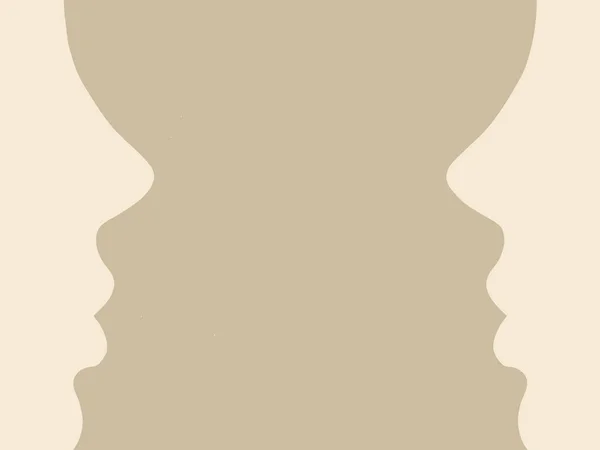 Person Silhouette Brown Background — Stock Photo, Image