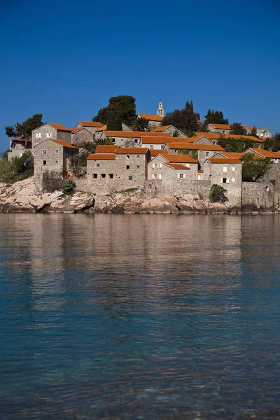 Insel Halbinsel Sveti Stefan Montenegro — Stockfoto