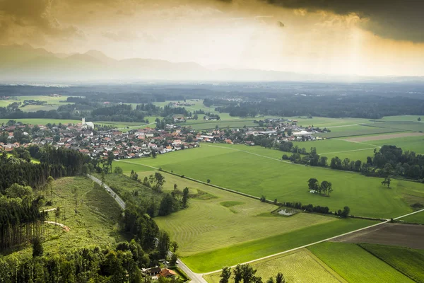 Image Panoramic Aerial View Bavaria — Stock Photo, Image