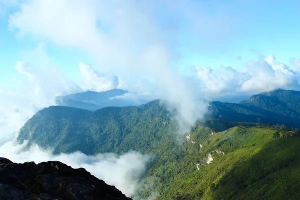 Panorama Phu Chi Chiangrai Tajlandia — Zdjęcie stockowe