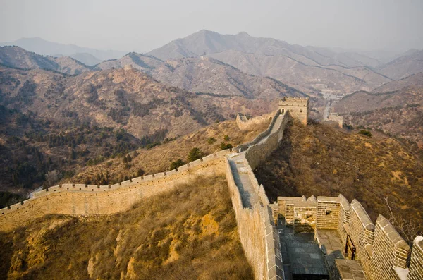 Велика Китайська Стіна Сонячний День — стокове фото