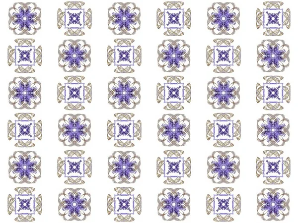 Textuur Met Weergave Abstracte Fractal Paars Patroon — Stockfoto