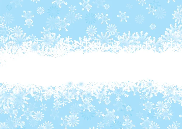 Різдвяний Фон Сніжинкою Білим Банером — стокове фото