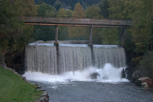 Scenic View Huge Rapid Waterfall — Stock Photo, Image