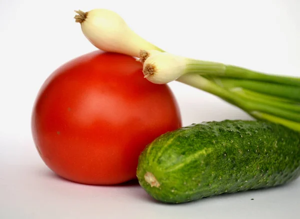 Légumes Sur Fond Blanc — Photo
