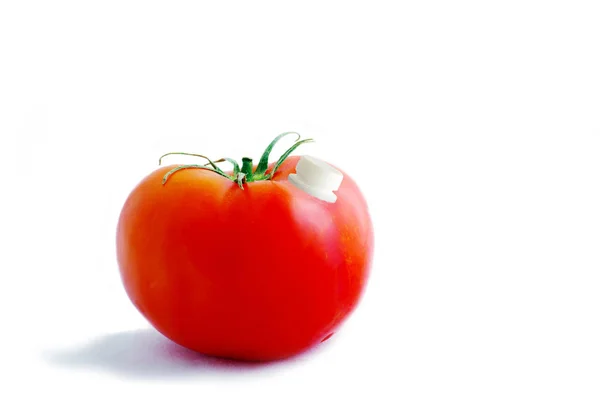 Red Tomato White Background — Stock Photo, Image