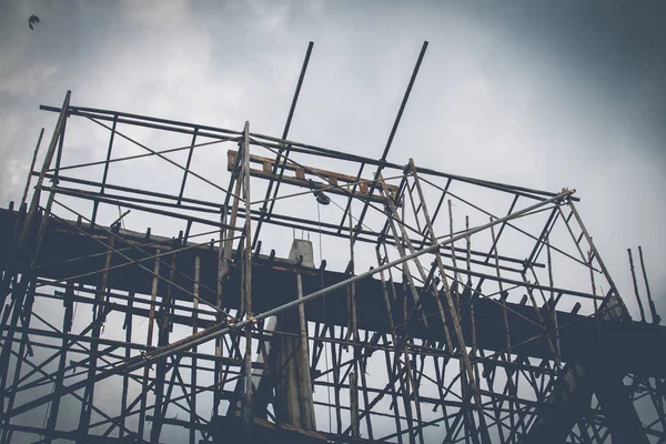 Estrutura Construção Utilizada Construção — Fotografia de Stock