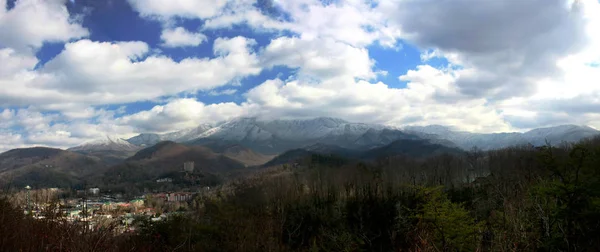 Widokiem Wakacje Miasta Gatlinburg Tennessee — Zdjęcie stockowe