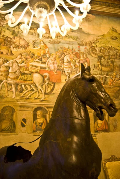 Oude Bronzen Paard Musei Capitolini — Stockfoto