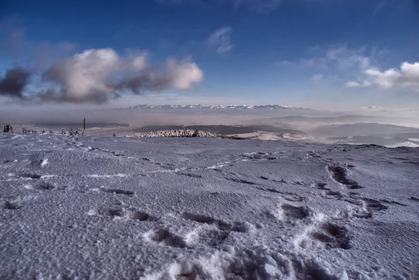 Vista Las Montañas Tatra Invierno Polonia — Foto de Stock