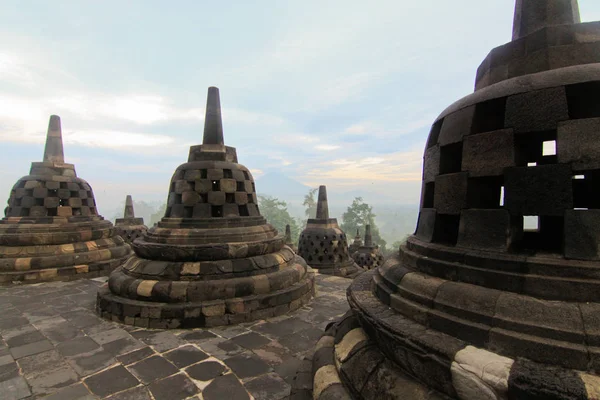 Yogyakarta Daki Borobudur Tapınağı Java Adası Endonezya — Stok fotoğraf
