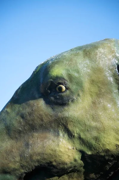 リオハ州スペインで公共の無料アクセスに恐竜の偉大な人物 — ストック写真