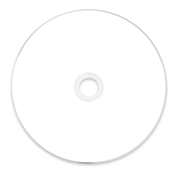 Κενός Δίσκος Λευκής Μουσικής Dvd Vcd Blueray Έτοιμος Για Δικά — Φωτογραφία Αρχείου