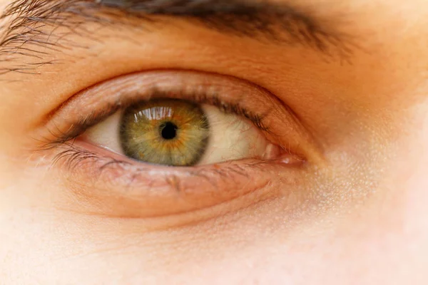 Cerca Foto Los Ojos Joven Hermoso — Foto de Stock