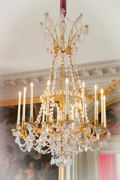 Versailles Chandelier Candles — Stock Photo, Image