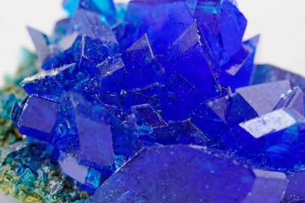 Macro Foto Sobre Cristales Vitriolo Azul Sulfato Cobre — Foto de Stock
