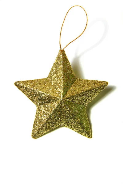 Gyllene Jul Stjärna Simbol Nya Året — Stockfoto