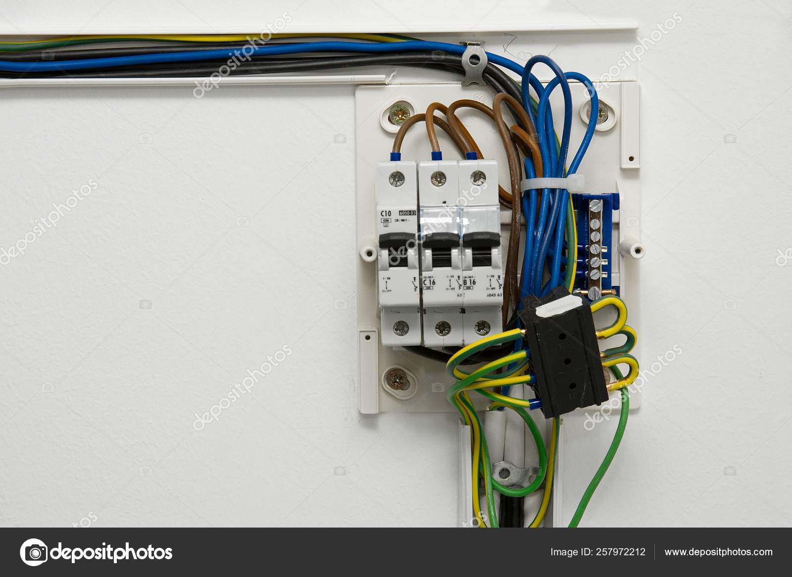 Electric Wiring Fusebox House Stock Photo Image By C Yayimages 257972212