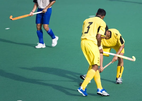 Veld Hockeyspelers Actie — Stockfoto