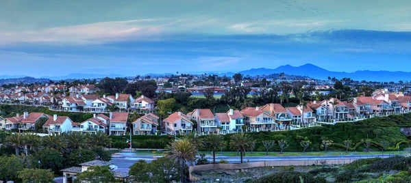 Panoramic View Tract Homes Dana Point Coast Sunset Southern California — Stock Photo, Image