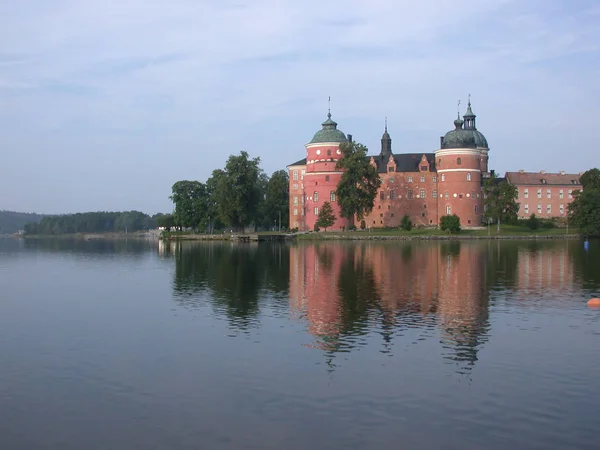 Castillo Gripsholm Mariefred Suecia Este Lugar Fue Fortificado Por Primera — Foto de Stock