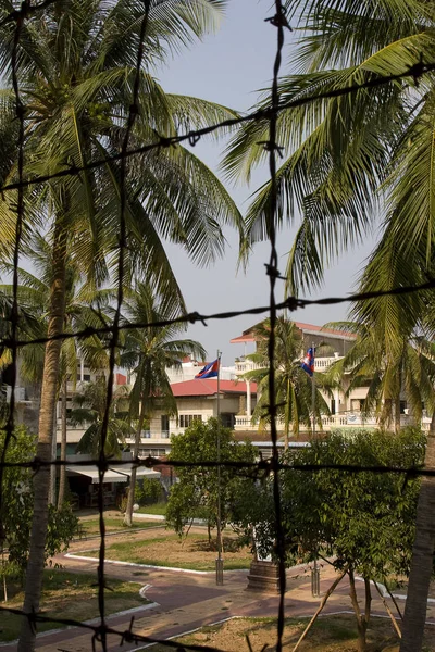 Blick Aus Den Gefängniszellen Von Toul Sleng Phnom Penh Kambodscha — Stockfoto