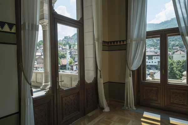 Vue Intérieur Bibliothèque Nationale Sarajevo — Photo