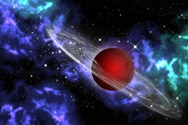 Röd Gas Planet Orion — Stockfoto