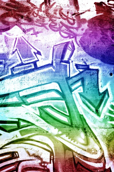 Rainbow Background Old Dirty Wall Urban Hip Hop Background Gray — Stock Photo, Image