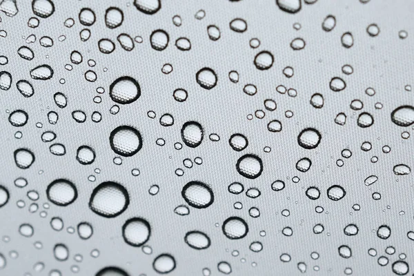 Макро Дощова Вода Краплі Прозорої Пластикової Парасольки — стокове фото